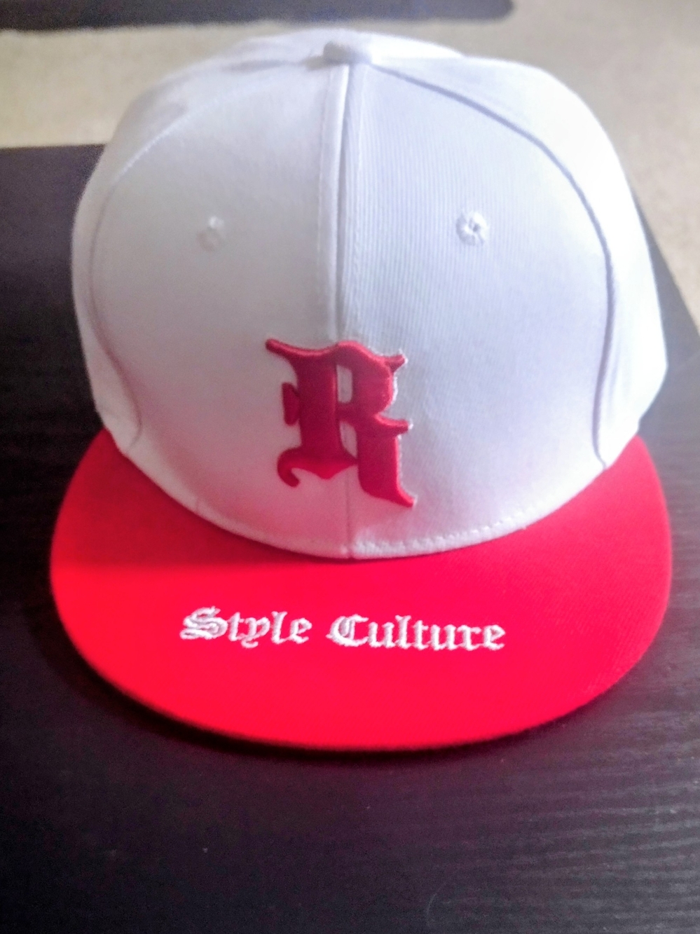 Red & White Snapback Hat Style Culture - $8